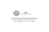 Training Presentation User Registration and Login