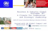 Business & Industry Global Dialogue â€™07:  A Climate for Cooperation  and Strategic Leadership