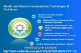 Mobile and Wireless Communication Technologies & Techniques