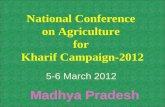 National Conference  on Agriculture  for  Kharif Campaign-2012