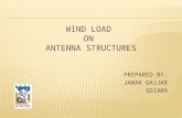 WIND LOAD  ON  ANTENNA STRUCTURES