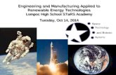 Engineering and Manufacturing Applied to Renewable Energy Technologies