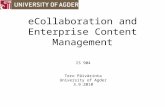eCollaboration and Enterprise Content Management