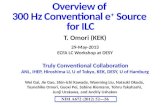 Overview of  300 Hz Conventional  e +  Source  for ILC
