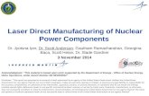 Laser  Direct Manufacturing of Nuclear Power Components