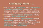 Clarifying ideas - 1