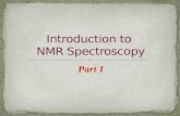 Introduction to  NMR Spectroscopy