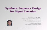 Synthetic Sequence Design for Signal Location
