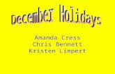 Amanda Cress Chris Bennett Kristen Limpert