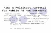 MZR: A  Multicast Protocol for Mobile Ad Hoc Networks