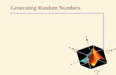 Generating Random Numbers