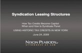 Syndication Leasing Structures
