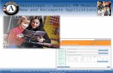 AmeriCorps – eGrants PM Module New and Recompete Applications