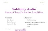 Sublimity Audio Stereo Class-D Audio Amplifier