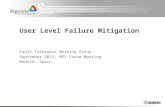 User Level Failure Mitigation
