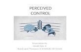 PERCEIVED CONTROL