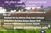 UW offers over 500 environmental courses annually
