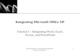 Integrating Microsoft Office XP