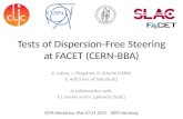 Tests of Dispersion-Free Steering at FACET (CERN-BBA)