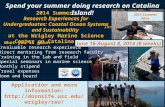 2014 Summer  Research Experiences for Undergraduates: Coastal Ocean Systems and Sustainability