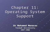 Chapter 11: Operating System Support