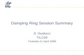 Damping Ring Session Summary