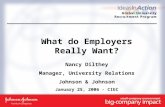 What do Employers Really Want?