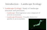 Introduction – Landscape Ecology