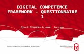 DIGITAL COMPETENCE FRAMEWORK - QUESTIONNAIRE 1 Slavi Stoyanov &  José Janssen