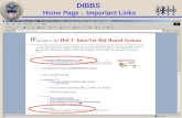 DIBBS  Home Page -  Important Links