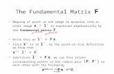 The Fundamental Matrix  F