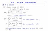 2-4  Exact Equations