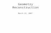 Geometry Reconstruction