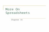 More On Spreadsheets