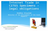 Internet Trade in CITES Specimens – legal obligations