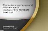 Romanian experience and lessons learnt implementing SEVESO Directive