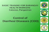 Control of  Diarrheal Diseases (CDD)