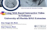 Using Web Based Interactive Video  to Enhance  University of Florida IFAS Extension