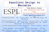 Equalizer Design to Maximize Bit Rate in ADSL Transceivers