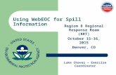Using  WebEOC  for Spill Information