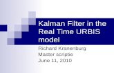 Kalman Filter in the  Real Time URBIS model