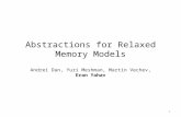 Abstractions for Relaxed Memory Models