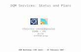 DQM Services: Status and Plans