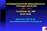 Arbeitsgemeinschaft Niedergelassener Chirurgen Nordrhein -  ANC – NO  - Frankfurter Str. 589
