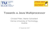 Towards a Java Multiprocessor