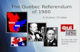 The Quebec Referendum of 1980