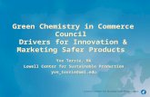 Green Chemistry in Commerce Council  Drivers for Innovation & Marketing Safer Products