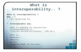What is interoperability..