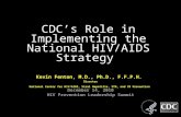 CDC’s Role in Implementing the National HIV/AIDS Strategy
