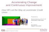 Accelerating Change  and Continuous Improvement: